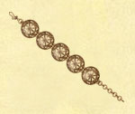 Цветение - браслеты круги из металла в древнерусском стиле - компания Кудесы